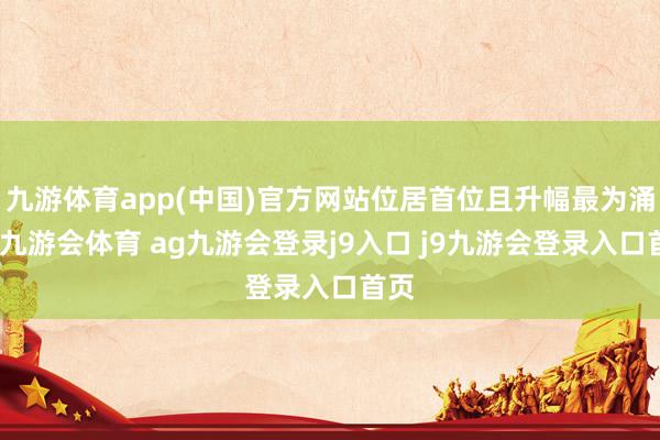 九游体育app(中国)官方网站位居首位且升幅最为涌现-九游会体育 ag九游会登录j9入口 j9九游会登录入口首页