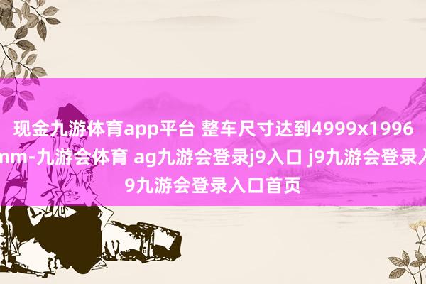 现金九游体育app平台 整车尺寸达到4999x1996x1600mm-九游会体育 ag九游会登录j9入口 j9九游会登录入口首页